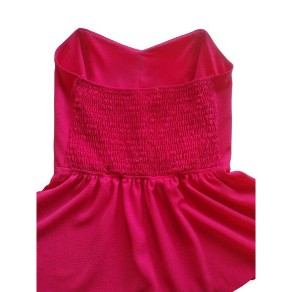 Monteau Top Womens Large Sleeveless Boning Decorative Buttons Peplum - Picture 7 of 10